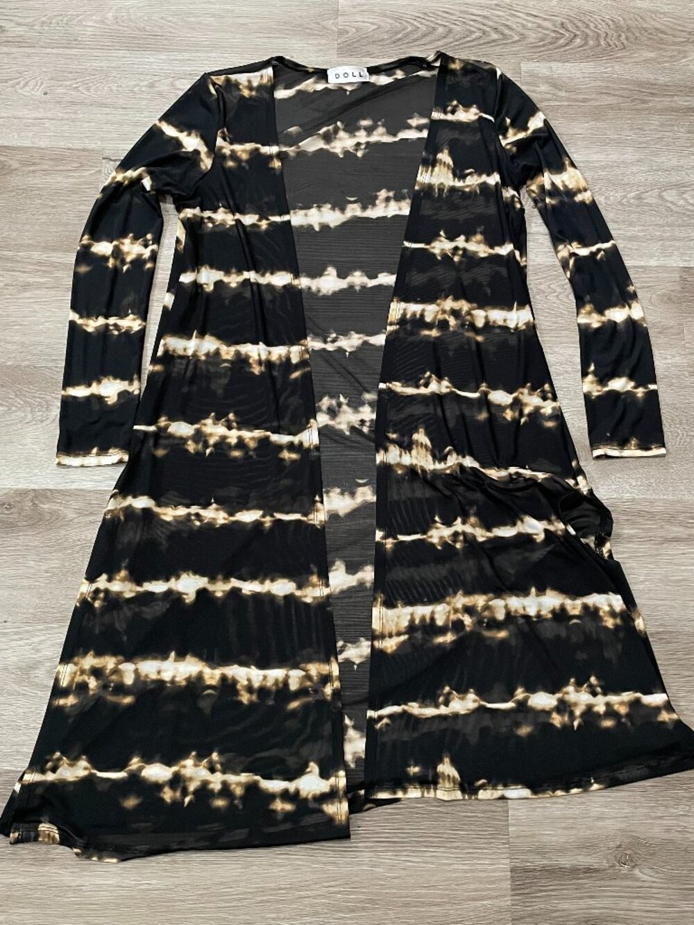 Mesh Sheer Long Cardigan
